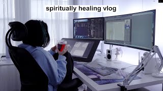 productive vlog  freelance 3D artist daily work life  desk setup [upl. by Aihsile792]