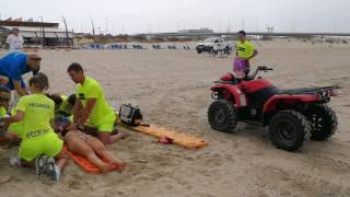 Simulacro emergencia Playas de Cádiz 2017 [upl. by Pirnot]