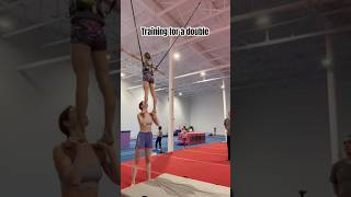 A double 👀 acrobat acro gym acrobatics cirquedusoleil training trending viralvideo shorts [upl. by Spalding]