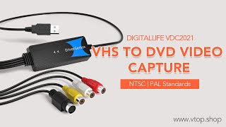 DriverGenius VDC2021  USB Video Grabber  SVideo  Composite Interface VHS to DVD Transfer [upl. by Raf446]