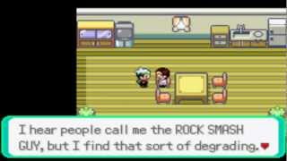 Pokemon Emerald Episode 14 Mauville City How To Get The Coin Case and HM 06 Rock Smash [upl. by Anerbes]