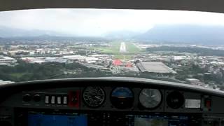 Landing Salzburg Runway 15 with DA42 Diamond Twin Star  Landung in Salzburg LOWS [upl. by Ahsieit]