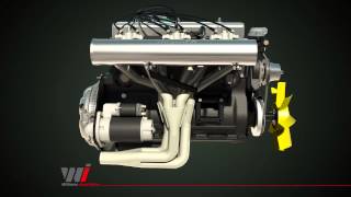 TR6 Motor  Engine Animation [upl. by Reltuc]