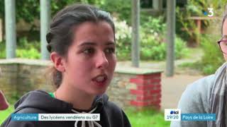 Reportage France 3 Pays de la Loire  participation du Lycée Nature au G7 [upl. by Ennayram]