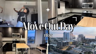 MOVE OUT VLOG  Moving out of my first apartment from college [upl. by Halfon]