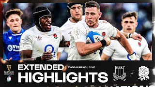 INCREDIBLY CLOSE 👀  EXTENDED HIGHLIGHTS  ITALY V ENGLAND  2024 GUINNESS MENS SIX NATIONS RUGBY [upl. by Burck]