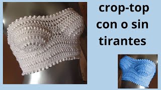 COMO TEJER A CROCHET CROP TOP VERANO 2024 facil [upl. by Neely438]