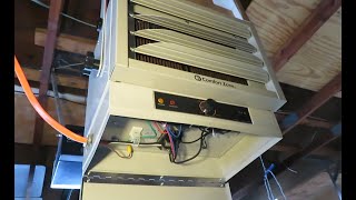 How to Install an Electric Garage Heater Comfort Zone Model CZ220 [upl. by Lleksah]