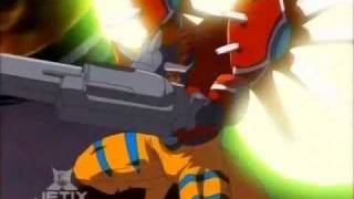 Digimon Data Squad  GeoGreymon digivolve to RizeGreymon [upl. by Virgin]