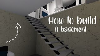 how to build a basement BLOXBURG [upl. by Radu]