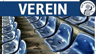 Verein  Vereinsrecht einfach erklärt  Gründung Aufbau Haftung Kapital amp Merkmale  Rechtsform [upl. by Orvan916]