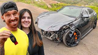 I REBUILT A WRECKED LAMBORGHINI URUS THEN GAVE IT TO MY GIRLFRIEND [upl. by Noam]