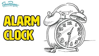 How to draw an alarm clock [upl. by Bamford872]