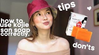 HOW TO USE KOJIE SAN WHITENING SOAP CORRECTLY TO MAKE IT EFFECTIVE dos donts amp tips  ARA G [upl. by Neerahs]