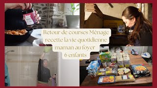 Weekly vlog retour de courses menage recette vie quotidienne [upl. by Anirat]