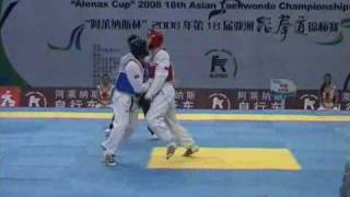 18th Asian Taekwondo Championships 2008 Male 78 kg Nipal vs China Round 1 [upl. by Willner849]