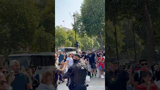 Thank you Armed Police Officer Tourists disrespected King’s Guard Personal Space at Horse Guards [upl. by Calandria]