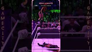 Becky Lynch19 delivers Diving Elbow Drop but Evaded wwe2k24 [upl. by Namaan]