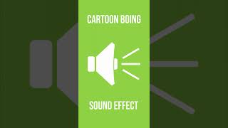 Cartoon Boing Sound Effect [upl. by Annahsad852]