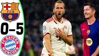 Barcelona vs Bayern Munich 05  All Goals and Highlights  2024 🔥 KANE [upl. by Zaremski]