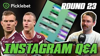 NRL SuperCoach 2024 INSTAGRAM amp YOUTUBE LIVE QampA ROUND 23 [upl. by Caril]