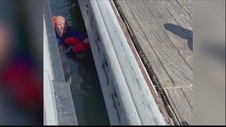 Man falls off of ramp to Daufuskie Island ferry [upl. by Cornel121]