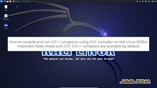 How to compile and run CC on Kali Linux 20234 using GNU GCC and G compiler [upl. by Otilopih192]