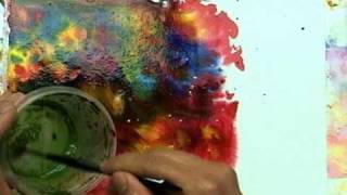 How To Construct a Watercolor Paper Jewelry Pendant video 1 [upl. by Yttig]