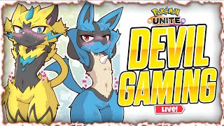 Luca With His Homie  Playing With Subs  Pokemon UNITE  Devil Gaming [upl. by Bohner]