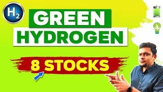 8 GREEN HYDROGEN STOCKS in INDIA What is Green Hydrogen and which are the renewable energy stocks [upl. by Ahseena]