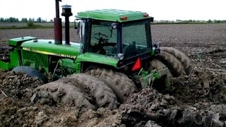 Tractors Stuck in Mud  Tractor Engine Sound Compilation [upl. by Gone]