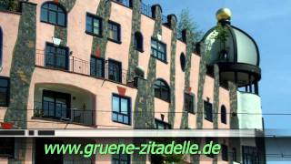 Hundertwasserhaus  quotGrüne Zitadellequot in Magdeburg [upl. by Cappello497]