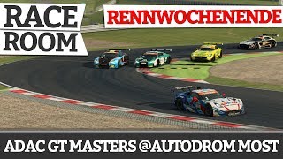 RaceRoom  ADAC GT Masters Rennwochenende Autodrom Most [upl. by Leidag486]