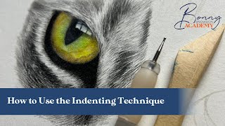 How to Use the Indenting Technique in Your Coloured Pencil Artwork  Top Tips [upl. by Zaob]