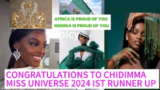 MISS UNIVERSE 2024 1ST RUNNER UP CHIDINMMA WINS AGAIN missuniverse chidimmaadetshina trending [upl. by Sivad]