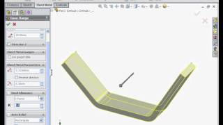 Solidworks Tutorial  Sheet Metal  2012  How to build a base flange [upl. by Lemrahc103]