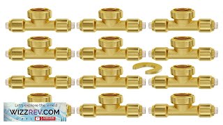 VEVOR Pipe Fittings 12quot 12PCS Tee Brass PushFit for HeatingShower System Review [upl. by Sarad]