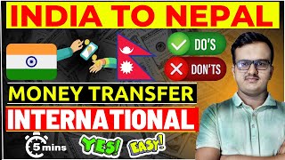 India To Nepal Money Transfer Bank Online  SBI  Wise  Google Pay International Money Transfer [upl. by Llehsem]