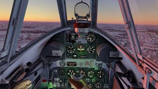 Бой на Reggiane Re2001 CN в VR шлеме в War Thunder СБ режим [upl. by Wordoow]