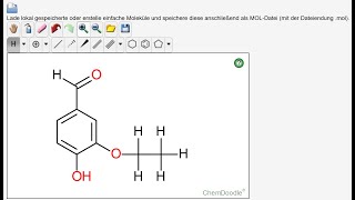 Strukturformeleditor nutzen am Beispiel von Vanillin [upl. by Shaun]