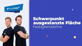 Schwerpunkt berechnen mit ausgestanzter Fläche Technische Mechanik StudyHelp [upl. by Alcina]