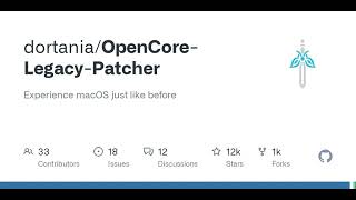 GitHub  dortaniaOpenCoreLegacyPatcher Experience macOS just like before [upl. by Haniraz]