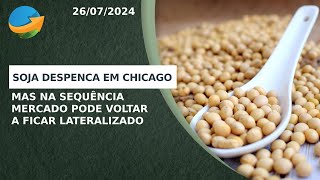 Soja despenca em Chicago mas na sequência mercado pode voltar a ficar lateralizado [upl. by Orms]