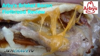 Arbys Bacon Brisket Flatbread Sandwich Review 135 [upl. by Januarius268]