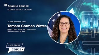 Tamara Cofman Wittes Live from COP28 on fulfilling climate finance pledges [upl. by Byron718]