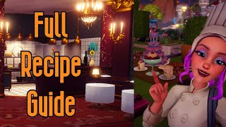 Disney Dreamlight Valley  Recipe Guide [upl. by Echikson]