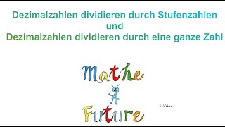 Dezimalzahlen durch Stufenzahlen und ganze Zahlen dividieren [upl. by Ramar]