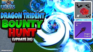 NEW Dragon Trident  Sanguine Art is OP Update 20 Blox Fruits Bounty Hunting [upl. by Intisar797]