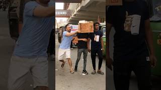 Wrapping Box Prank Gone Wrong  Extreme Level Fun  shorts viral shortsvideo [upl. by Oznecniv]