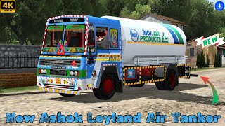 New Ashok Leyland Inox Air Tanker Truck Bussid Mod Download Now Bus Simulator Indonesia [upl. by Corkhill]